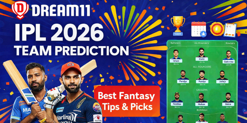 Dream11 Team Prediction IPL 2026 – Today Match Fantasy Tips & Best Picks