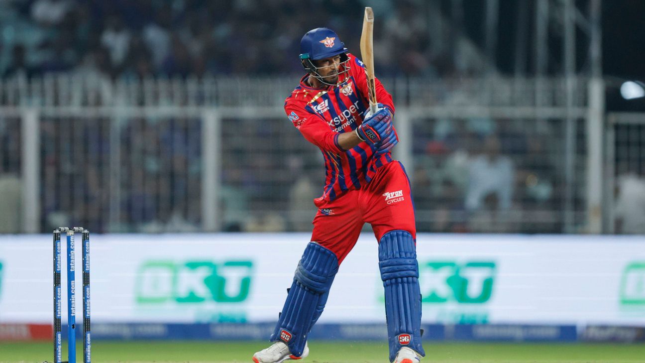 Mukul Choudhary batting stance Lucknow Super Giants IPL 2026